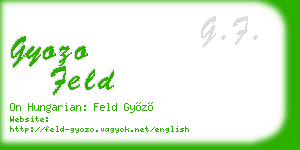 gyozo feld business card